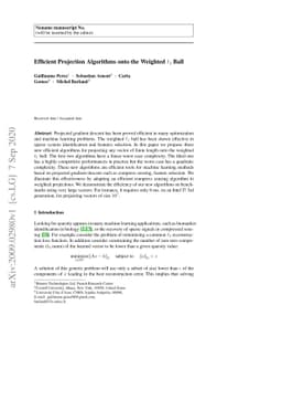 Efficient Projection Algorithms onto the Weighted l1 Ball