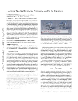 Nonlinear Spectral Geometry Processing via the TV Transform