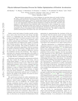 Physics-informed Gaussian Process for Online Optimization of Particle
  Accelerators