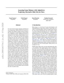 Assessing Game Balance with AlphaZero: Exploring Alternative Rule Sets
  in Chess
