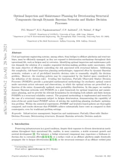 Optimal Inspection and Maintenance Planning for Deteriorating Structural
  Components through Dynamic Bayesian Networks and Markov Decision Processes