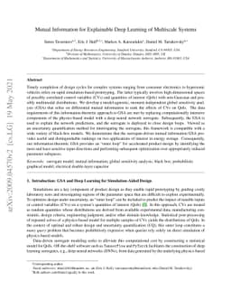 Mutual Information for Explainable Deep Learning of Multiscale Systems