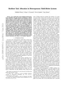 Resilient Task Allocation in Heterogeneous Multi-Robot Systems
