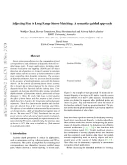 Adjusting Bias in Long Range Stereo Matching: A semantics guided
  approach