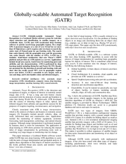 Globally-scalable Automated Target Recognition (GATR)