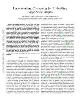 Understanding Coarsening for Embedding Large-Scale Graphs