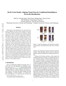Devil's in the Details: Aligning Visual Clues for Conditional Embedding
  in Person Re-Identification