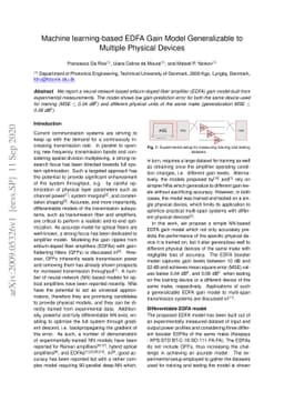 Machine learning-based EDFA Gain Model Generalizable to Multiple
  Physical Devices