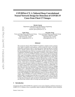 COVIDNet-CT: A Tailored Deep Convolutional Neural Network Design for
  Detection of COVID-19 Cases from Chest CT Images