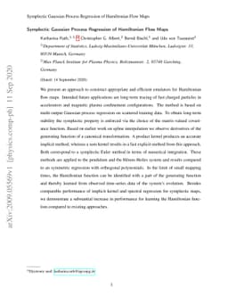 Symplectic Gaussian Process Regression of Hamiltonian Flow Maps