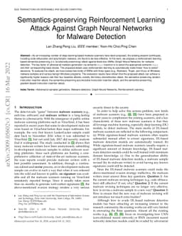 Semantic-preserving Reinforcement Learning Attack Against Graph Neural
  Networks for Malware Detection