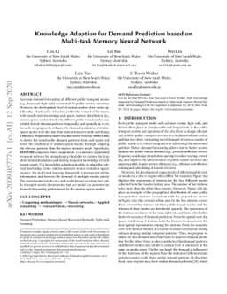 Knowledge Adaption for Demand Prediction based on Multi-task Memory
  Neural Network