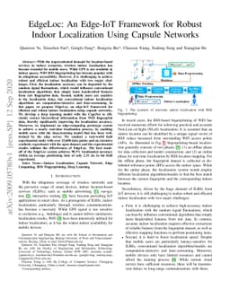 EdgeLoc: An Edge-IoT Framework for Robust Indoor Localization Using
  Capsule Networks
