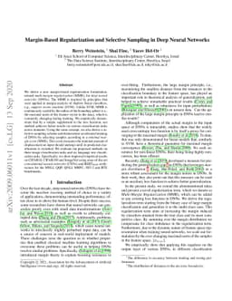 Margin-Based Regularization and Selective Sampling in Deep Neural
  Networks