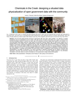 Chemicals in the Creek: designing a situated data physicalization of
  open government data with the community