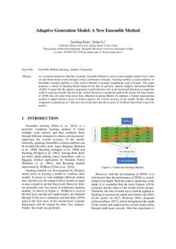 Adaptive Generation Model: A New Ensemble Method