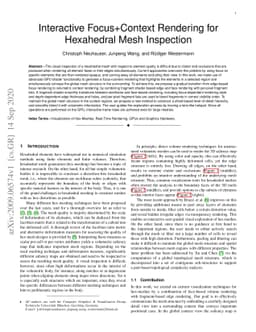 Interactive Focus+Context Rendering for Hexahedral Mesh Inspection