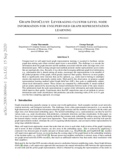 Graph InfoClust: Leveraging cluster-level node information for
  unsupervised graph representation learning