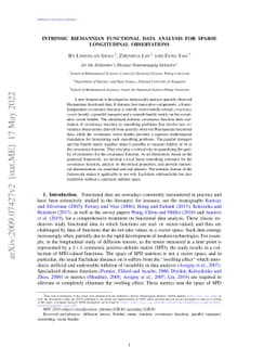 Intrinsic Riemannian Functional Data Analysis for Sparse Longitudinal
  Observations
