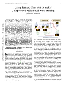 Using Sensory Time-cue to enable Unsupervised Multimodal Meta-learning