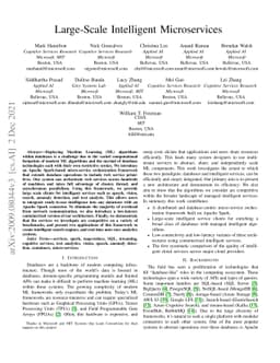 Large-Scale Intelligent Microservices