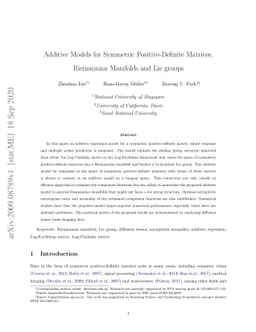 Additive Models for Symmetric Positive-Definite Matrices, Riemannian
  Manifolds and Lie groups