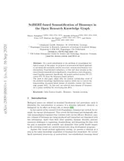 SciBERT-based Semantification of Bioassays in the Open Research
  Knowledge Graph