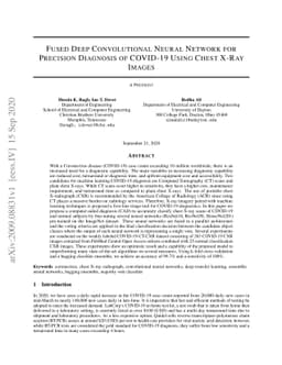 Fused Deep Convolutional Neural Network for Precision Diagnosis of
  COVID-19 Using Chest X-Ray Images