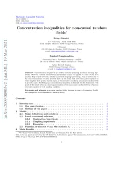 Deviation bound for non-causal machine learning