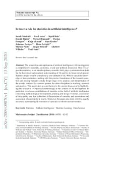 Is there a role for statistics in artificial intelligence?