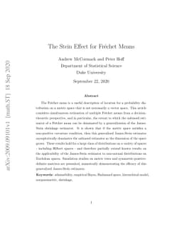 The Stein Effect for Frechet Means