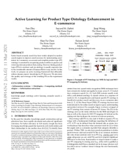 Active Learning for Product Type Ontology Enhancement in E-commerce
