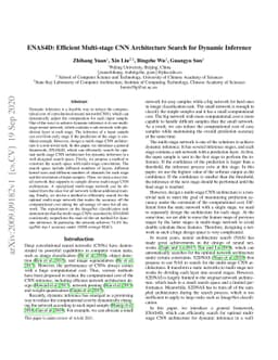 ENAS4D: Efficient Multi-stage CNN Architecture Search for Dynamic
  Inference