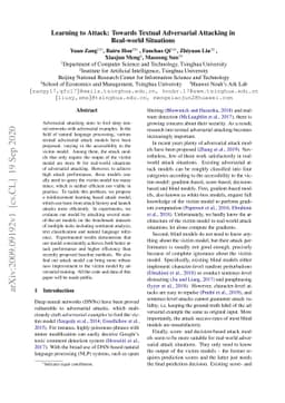 Learning to Attack: Towards Textual Adversarial Attacking in Real-world
  Situations