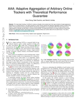 AAA: Adaptive Aggregation of Arbitrary Online Trackers with Theoretical
  Performance Guarantee