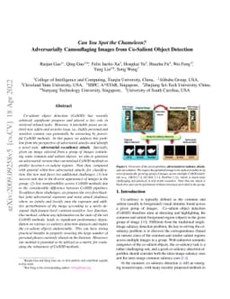 Can You Spot the Chameleon? Adversarially Camouflaging Images from
  Co-Salient Object Detection