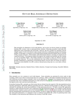 Out-Of-Bag Anomaly Detection