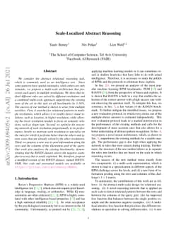 Scale-Localized Abstract Reasoning