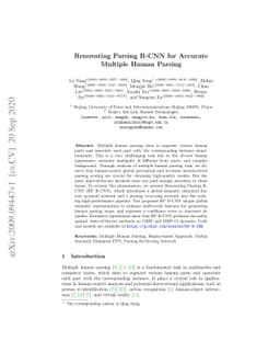 Renovating Parsing R-CNN for Accurate Multiple Human Parsing