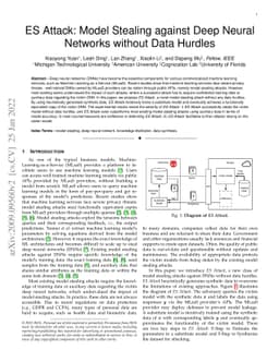 ES Attack: Model Stealing against Deep Neural Networks without Data
  Hurdles