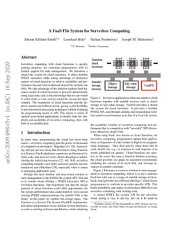 A FaaS File System for Serverless Computing