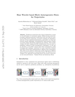 Haar Wavelet based Block Autoregressive Flows for Trajectories