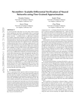 NeuroDiff: Scalable Differential Verification of Neural Networks using
  Fine-Grained Approximation