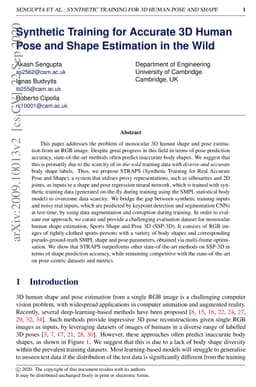 Synthetic Training for Accurate 3D Human Pose and Shape Estimation in
  the Wild