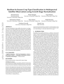 Resilient In-Season Crop Type Classification in Multispectral Satellite
  Observations using Growth Stage Normalization