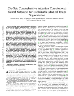CA-Net: Comprehensive Attention Convolutional Neural Networks for
  Explainable Medical Image Segmentation