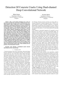 Detection Of Concrete Cracks using Dual-channel Deep Convolutional
  Network