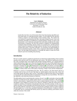 The Relativity of Induction