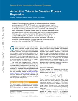An Intuitive Tutorial to Gaussian Process Regression