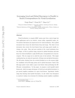 Leveraging Local and Global Descriptors in Parallel to Search
  Correspondences for Visual Localization